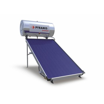 Pyramis Ηλιακός Θερμοσίφωνας 160Lt/2,3m² Επιλεκτικού συλλέκτη Διπλής Ενέργειας Premium (026002301)